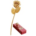 Rose Coated in 24 carat Gold - Personalized
